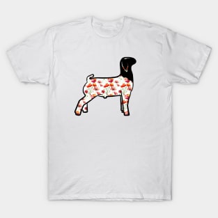 Watercolor Poppy Market Goat - NOT FOR RESALE WITHOUT PERMISSION T-Shirt